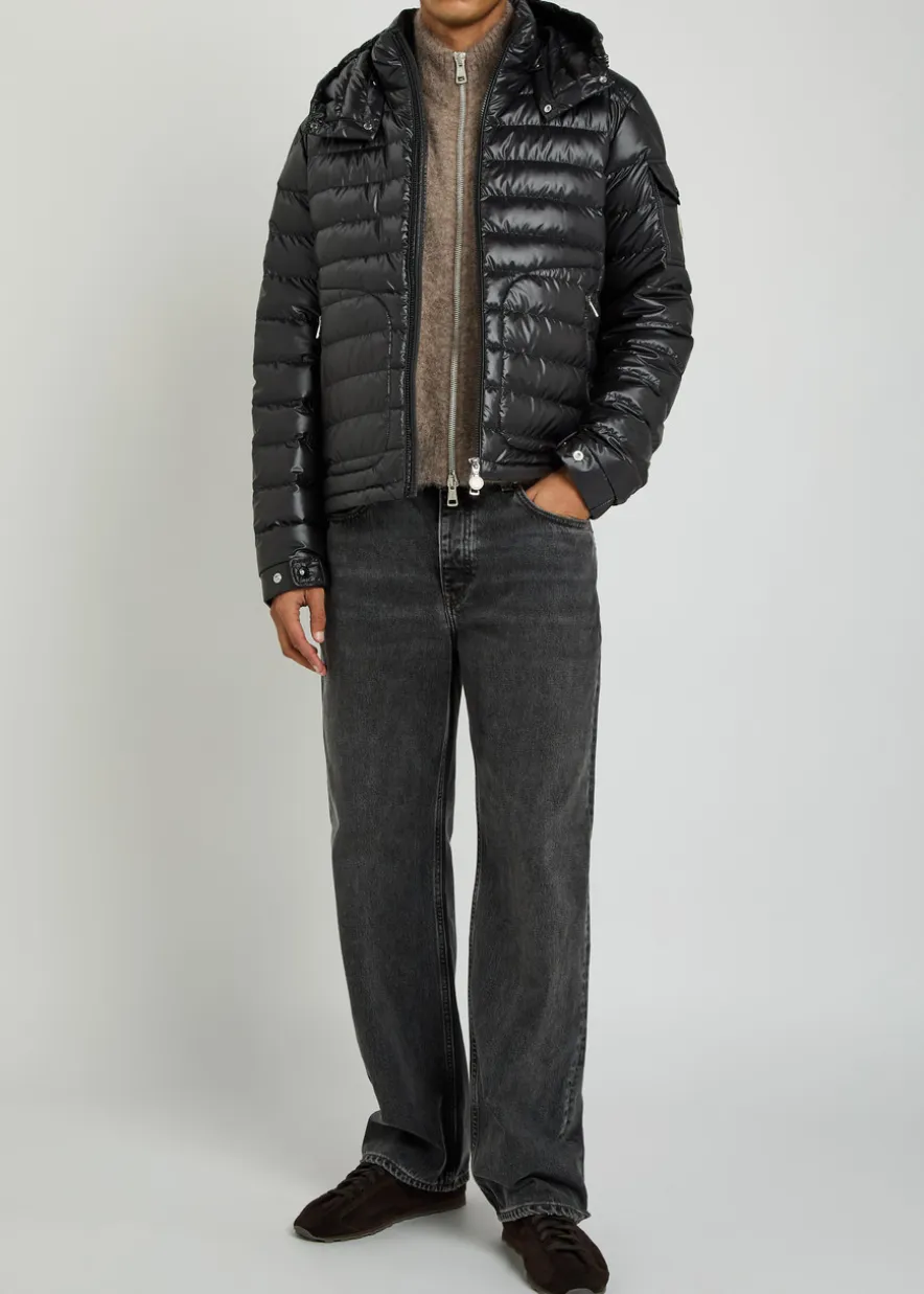 Lauros detachable-hood padded shell jacket