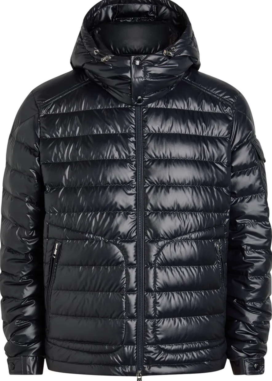 Lauros detachable-hood padded shell jacket