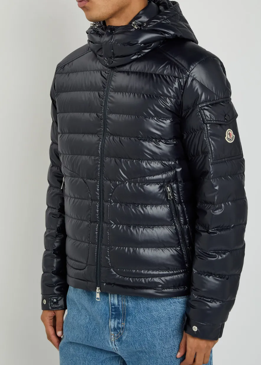 Lauros detachable-hood padded shell jacket