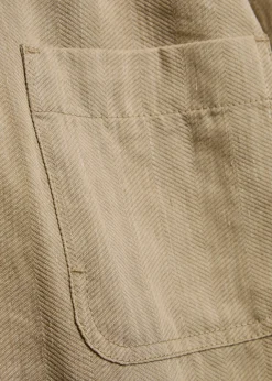 La Veste Pastro striped linen jacket