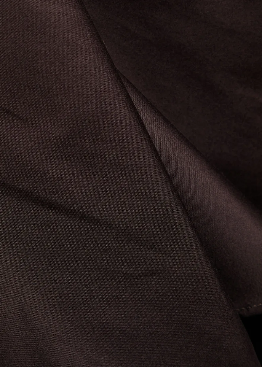 Lavinia darted cotton-poplin shirt