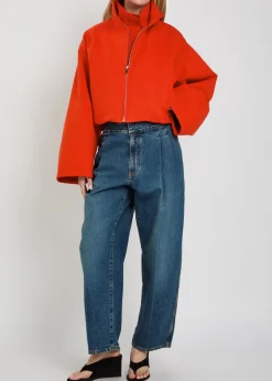 Layered padded cotton jacket