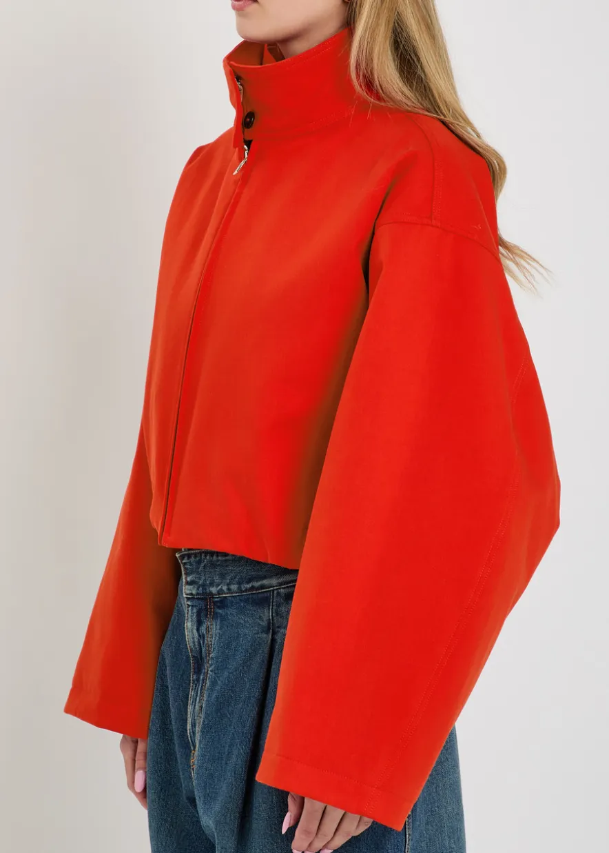 Layered padded cotton jacket