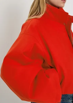 Layered padded cotton jacket