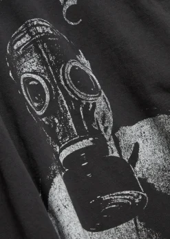Layered printed cotton T-shirt