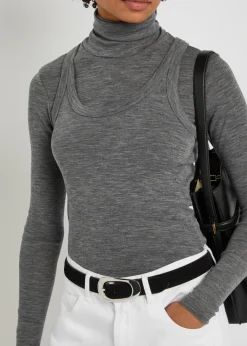 Layered wool top
