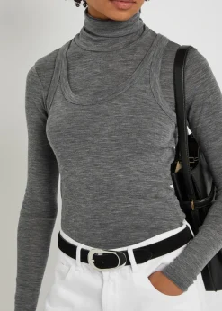 Layered wool top