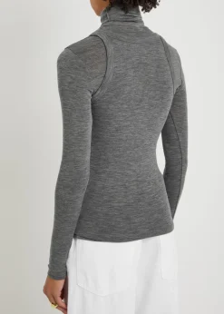 Layered wool top