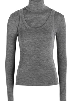 Layered wool top