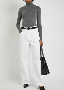 Layered wool top