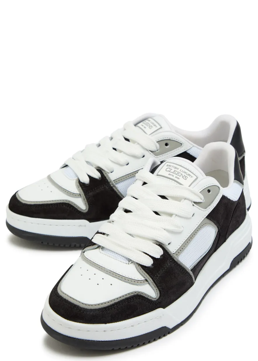 Lay Up panelled leather sneakers