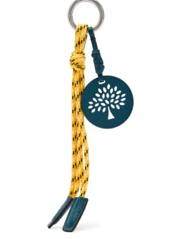 Leather and rope keyring