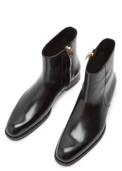 Leather ankle boots