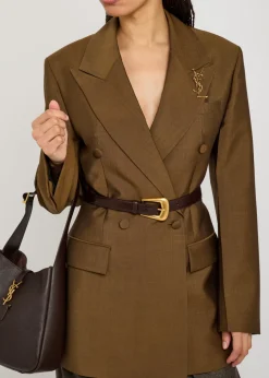 Leather belt