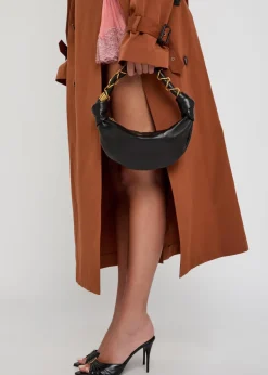Leather hobo bag