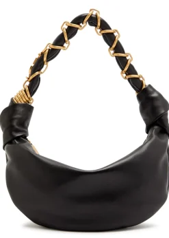 Leather hobo bag