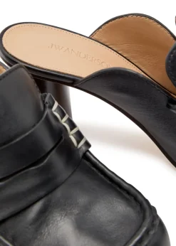 70 leather loafer mules