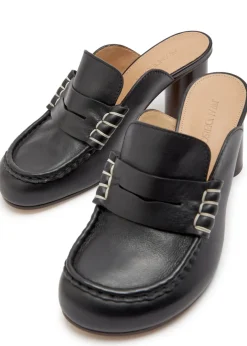 70 leather loafer mules