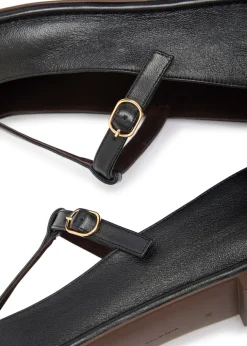 Leather Mary Jane flats