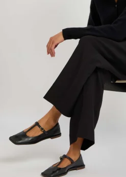 Leather Mary Jane flats