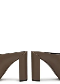 90 leather mules