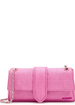 Le Bambino Chaîne raffia shoulder bag