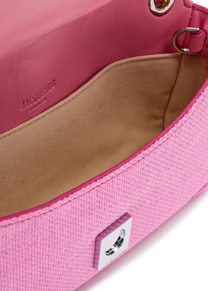 Le Bambino Chaîne raffia shoulder bag
