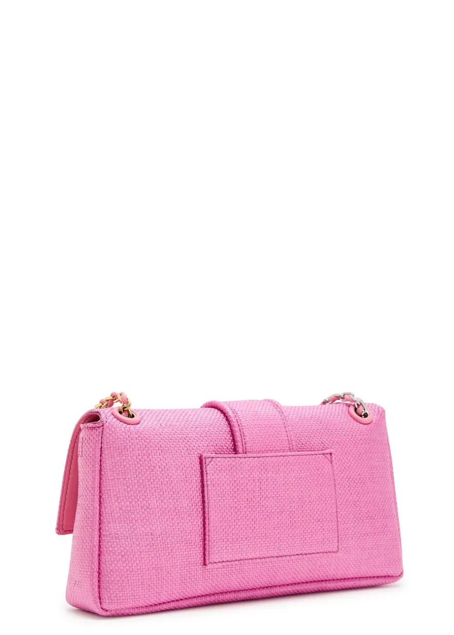 Le Bambino Chaîne raffia shoulder bag