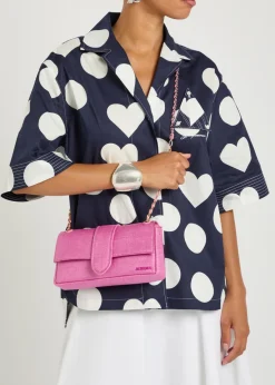 Le Bambino Chaîne raffia shoulder bag