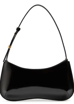 Le Bisou glossed leather shoulder bag