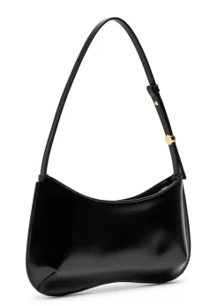 Le Bisou glossed leather shoulder bag