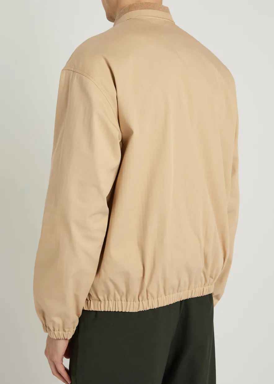 Le Blouson Drôle logo stretch-cotton jacket