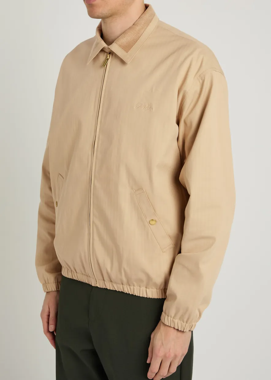 Le Blouson Drôle logo stretch-cotton jacket