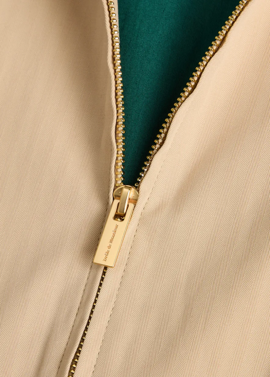 Le Blouson Drôle logo stretch-cotton jacket
