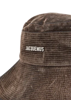 Le Bob de-Nîmes flocked denim bucket hat