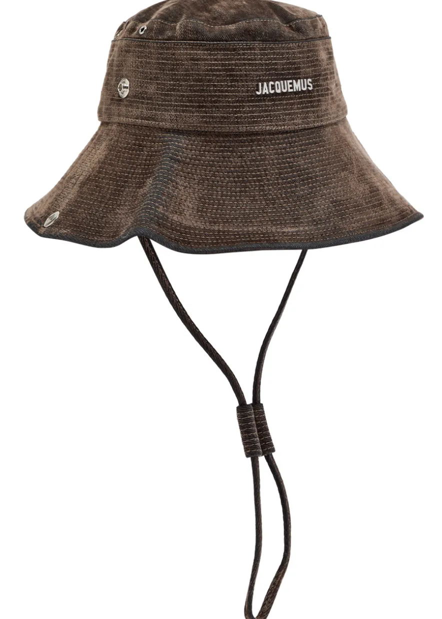 Le Bob de-Nîmes flocked denim bucket hat