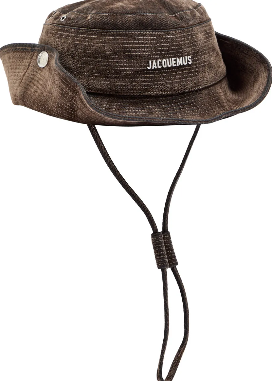 Le Bob de-Nîmes flocked denim bucket hat