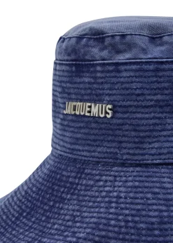 Le Bob de-Nîmes flocked denim bucket hat