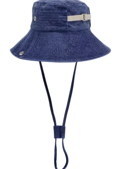 Le Bob de-Nîmes flocked denim bucket hat