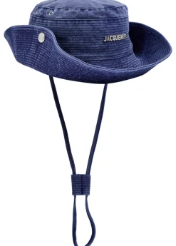 Le Bob de-Nîmes flocked denim bucket hat