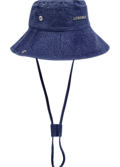 Le Bob de-Nîmes flocked denim bucket hat