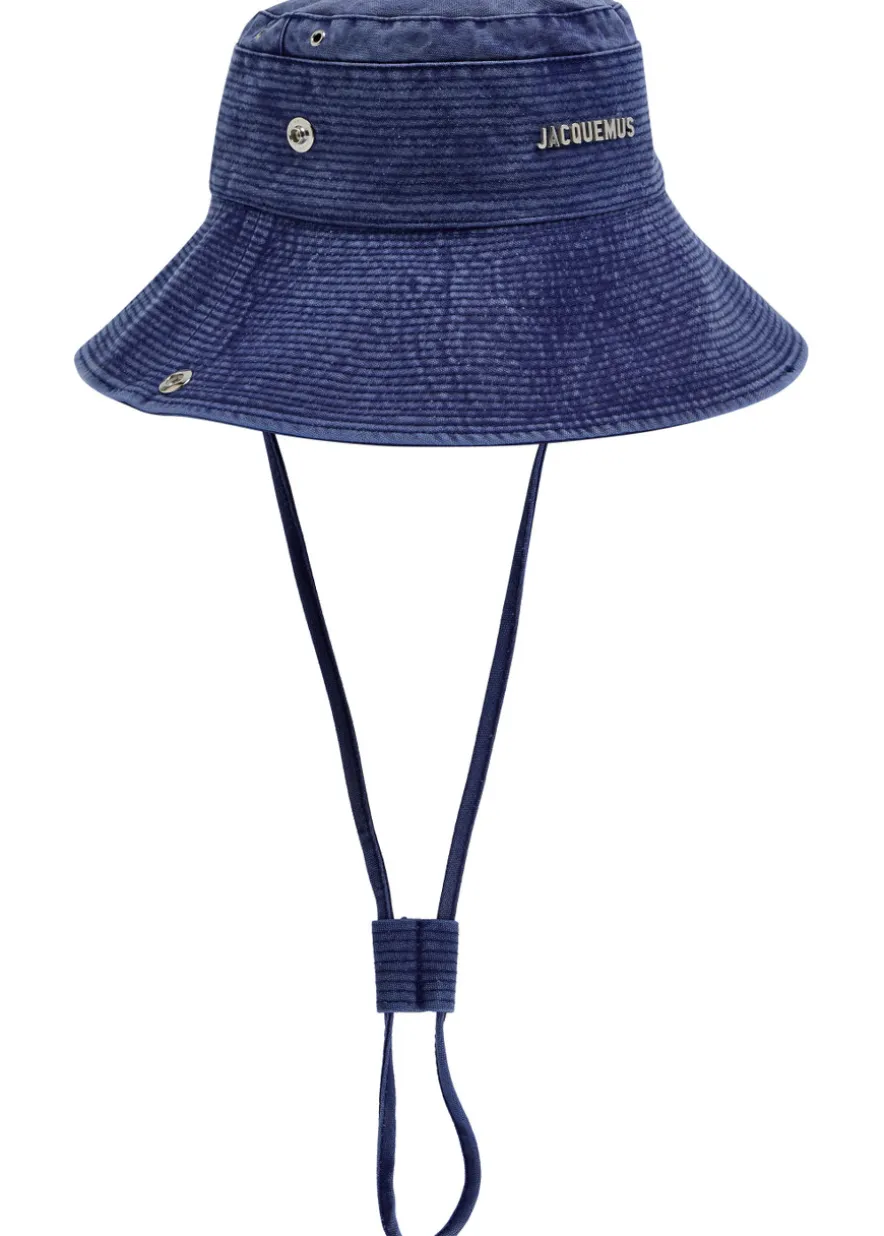 Le Bob de-Nîmes flocked denim bucket hat