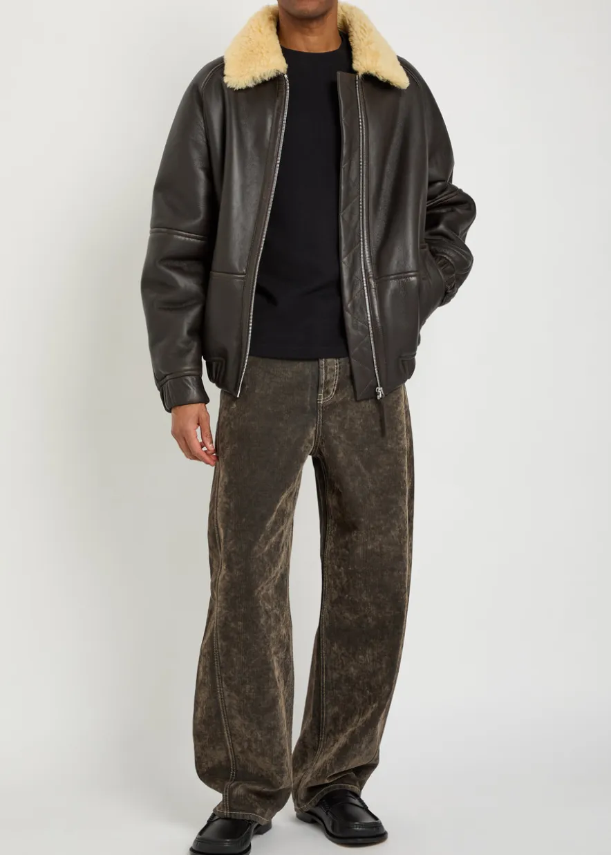 Le Bombardier leather bomber jacket