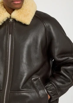 Le Bombardier leather bomber jacket