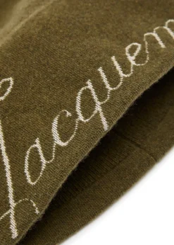 Le Bonnet Atelier logo-intarsia wool-blend beanie