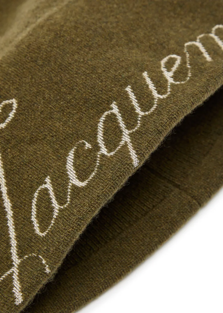 Le Bonnet Atelier logo-intarsia wool-blend beanie