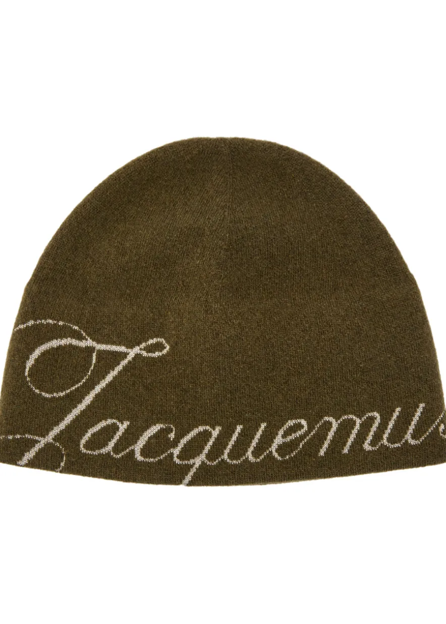Le Bonnet Atelier logo-intarsia wool-blend beanie