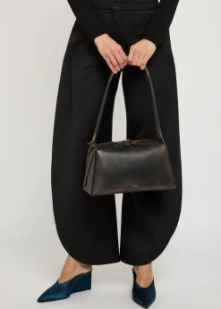 Le Bulldog grained leather shoulder bag