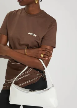 Le Calisson glossed leather shoulder bag