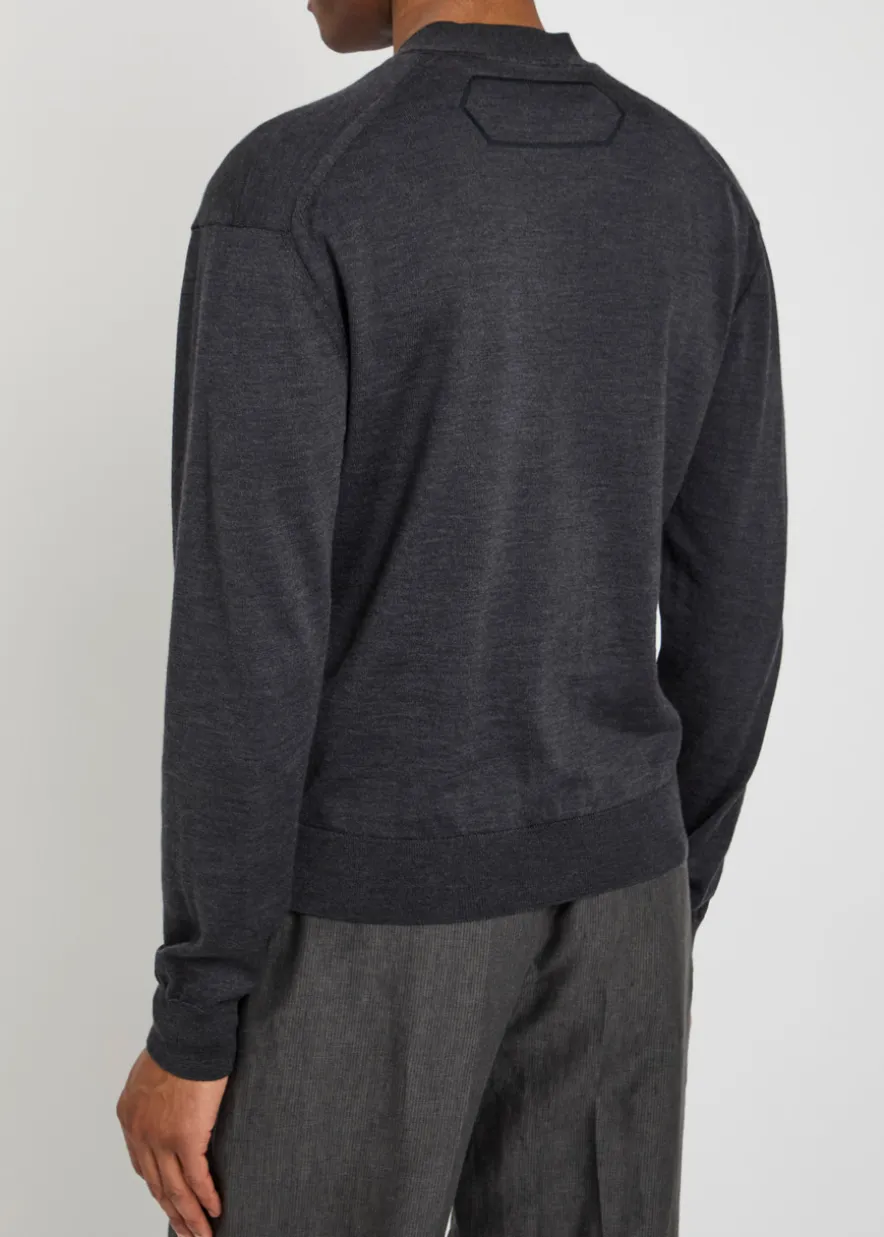 Le Cardigan merino wool-blend cardigan